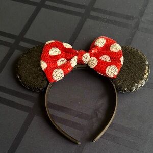 Mini Mouse Sequence Polka Dot Bow Headband